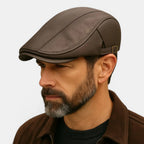 Casquette Gavroche Cuir Ajustable Homme La Boutique du Chapeau