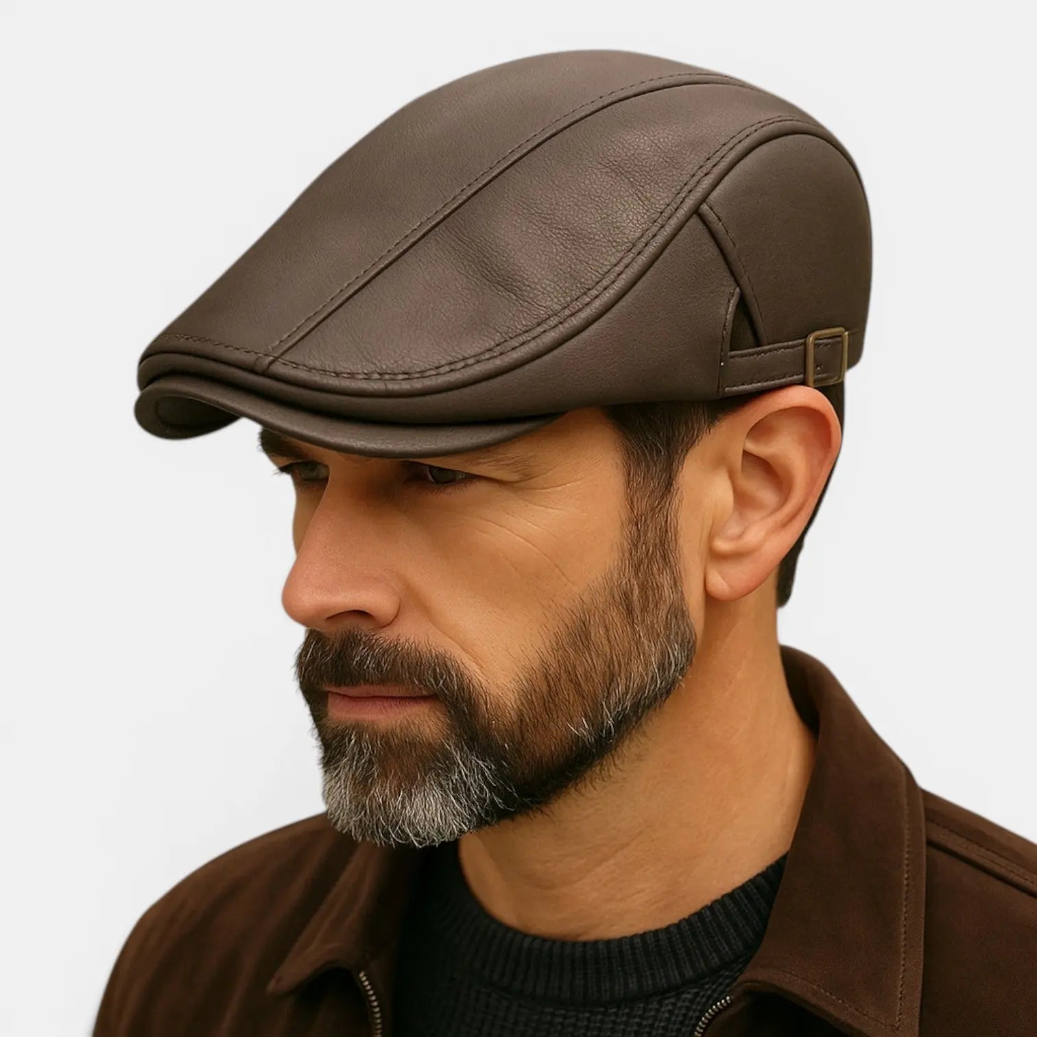 Casquette Gavroche Cuir Ajustable Homme La Boutique du Chapeau