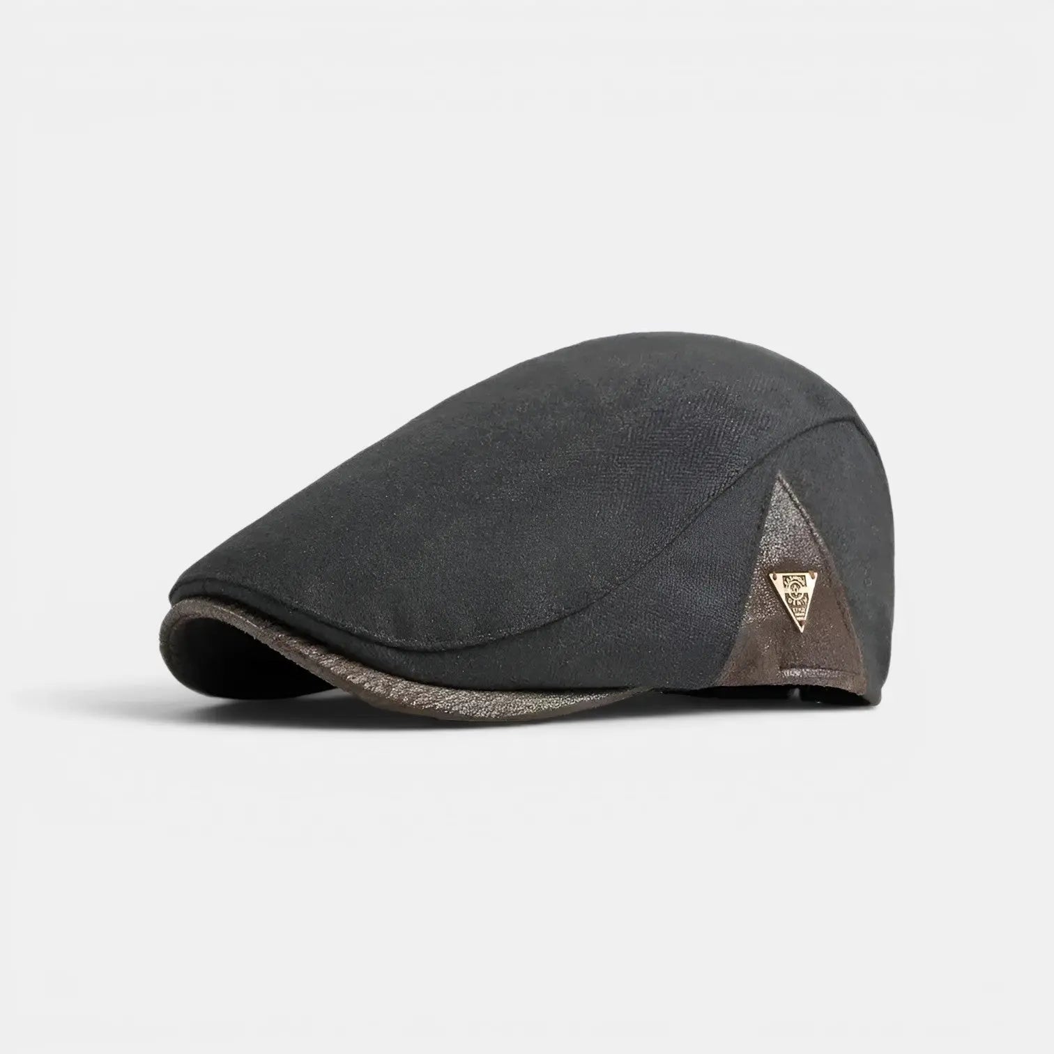 Casquette Gavroche Rétro Patch Cuir Homme La Boutique du Chapeau