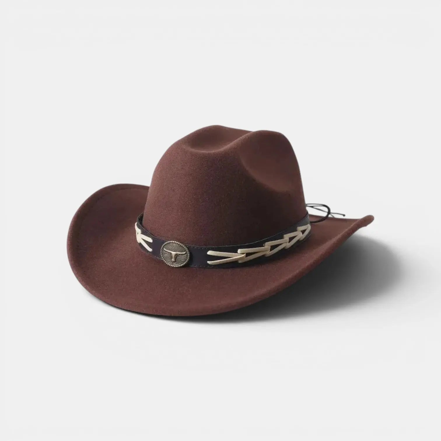 Chapeau Cowboy Feutre Bande Tressée Mixte La Boutique du Chapeau