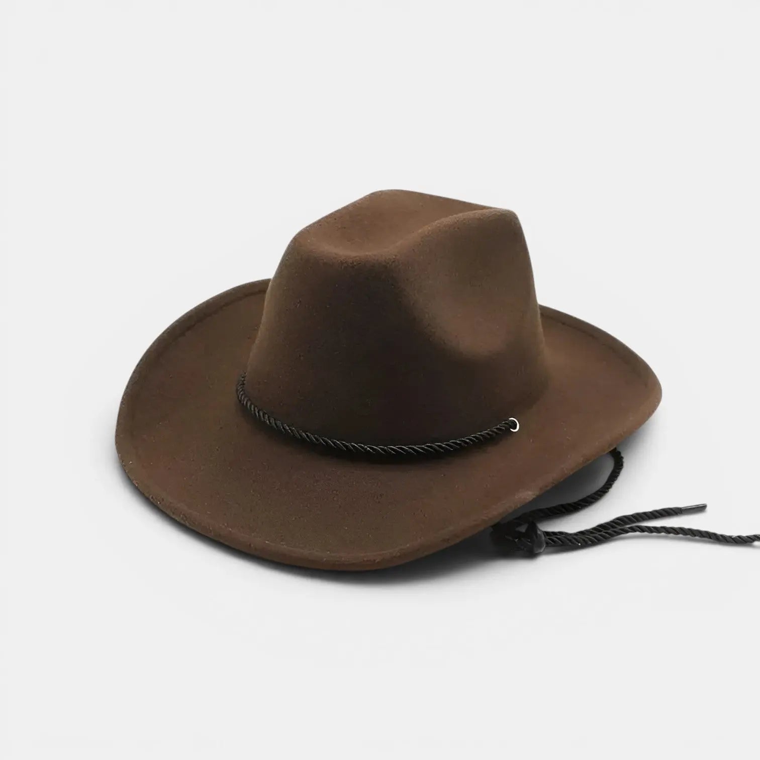 Chapeau Cowboy Feutre Bord Large Cordelière Unisexe La Boutique du Chapeau