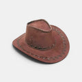 Chapeau Cowboy Suédine Brodé Unisexe La Boutique du Chapeau