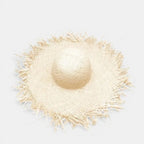 Chapeau Paille Bord Large Franges Femme La Boutique du Chapeau