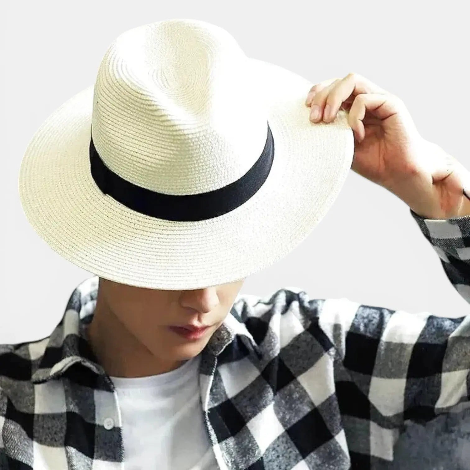 Chapeau Paille Panama Bord Large Mixte La Boutique du Chapeau