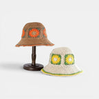 Bob Paille Crochet Fleurs Femme La Boutique du Chapeau