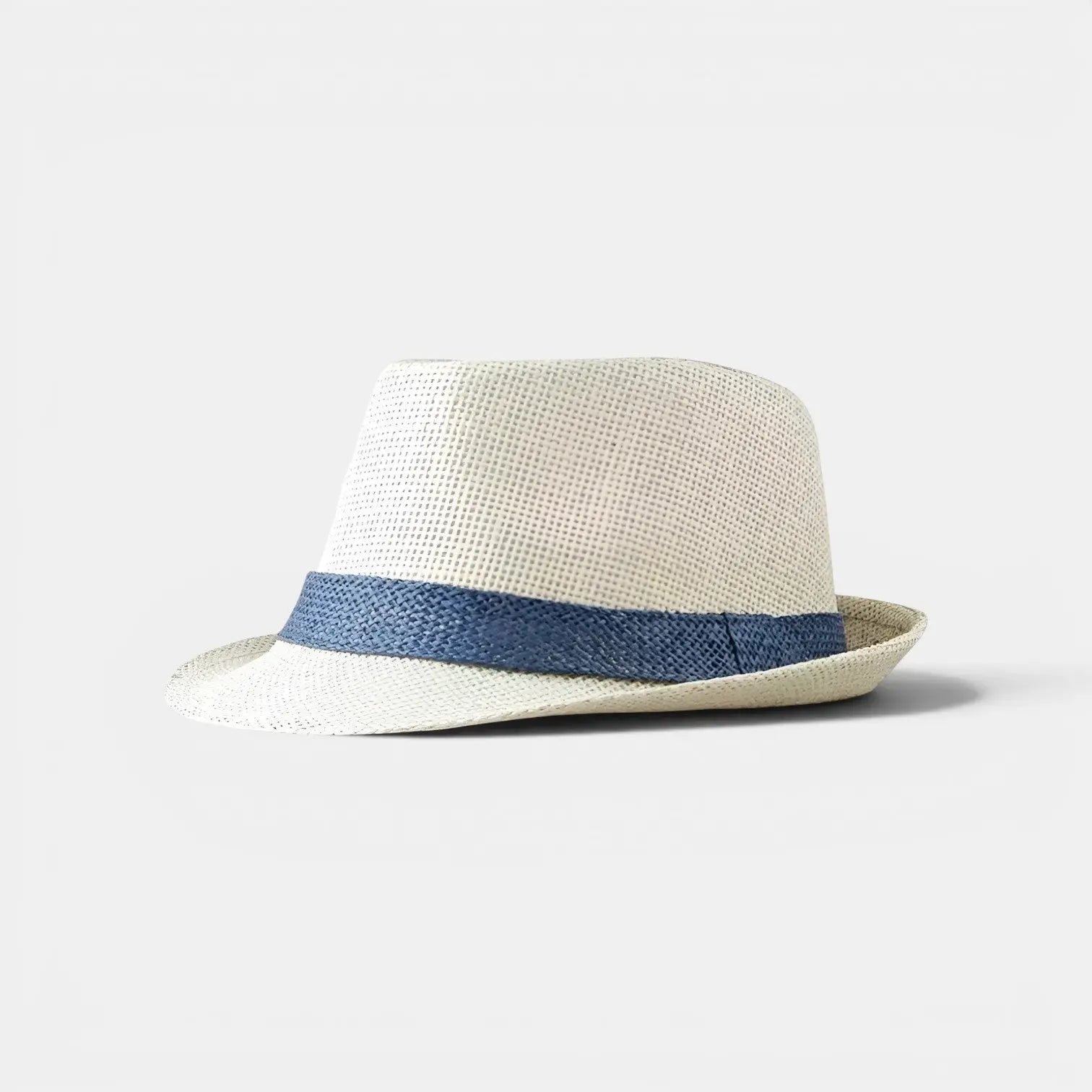 Chapeau Paille Fedora Bande Contrastante Unisexe La Boutique du Chapeau