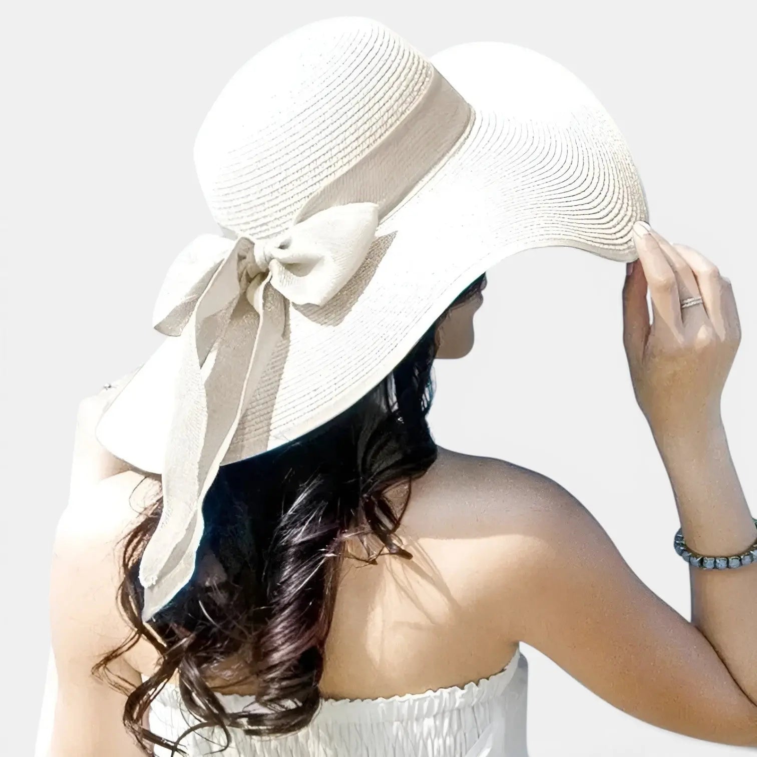 Chapeau Paille Bord Large Nœud Femme La Boutique du Chapeau