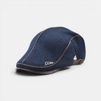 Béret Gavroche Maille Bordure Cuir Réglable Homme La Boutique du Chapeau