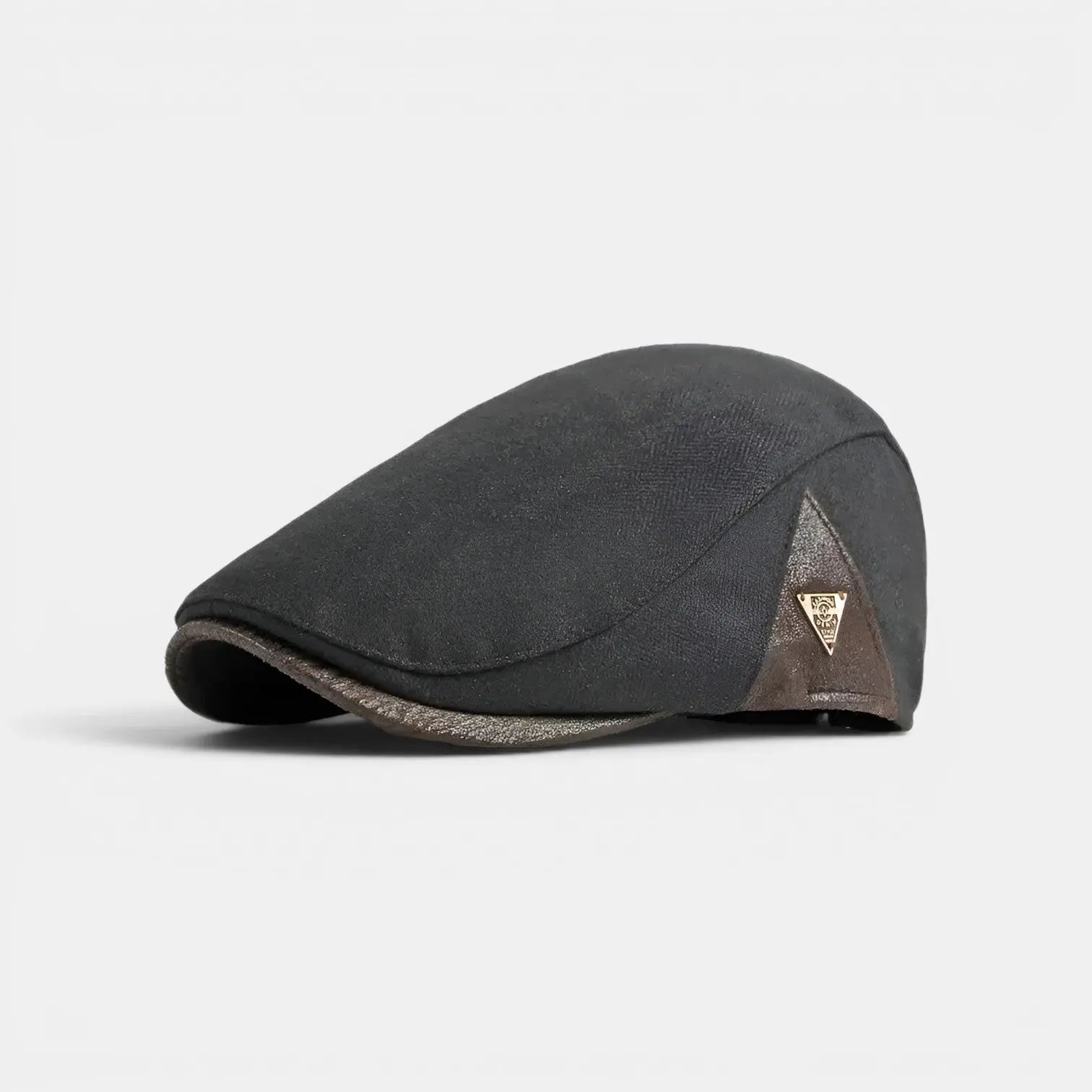 Casquette Gavroche Rétro Patch Cuir Homme La Boutique du Chapeau