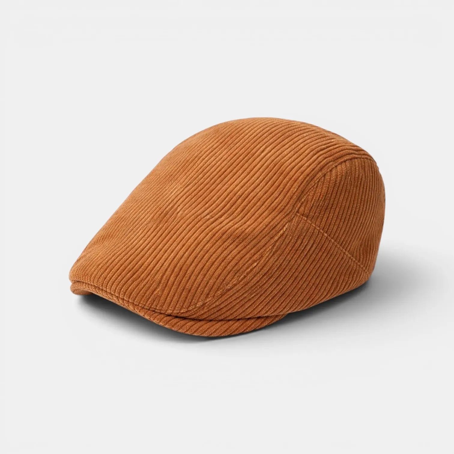 Casquette Gavroche Velours Côtelé Caramel Bicolore Homme La Boutique du Chapeau