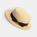Chapeau Canotier Paille Ruban Rayé Unisexe La Boutique du Chapeau