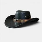 Chapeau Cowboy Cuir Vieilli Longhorn Homme Femme La Boutique du Chapeau