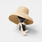 Chapeau Soleil Raffia Tressé Bord Évasé Femme La Boutique du Chapeau