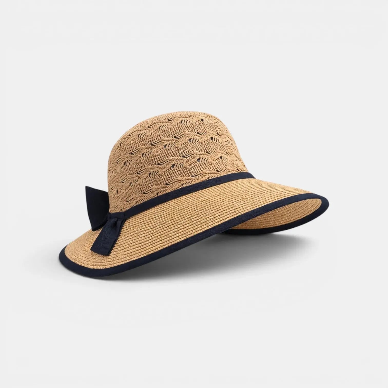 Chapeau Paille Visière Large Noeud Femme La Boutique du Chapeau