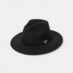 Chapeau Fedora Feutre Bande Cuir Initiale Dorée La Boutique du Chapeau