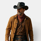Chapeau Cowboy Cuir Véritable Motif Taureau Homme La Boutique du Chapeau
