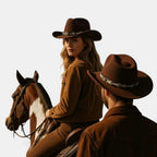 Chapeau Cowboy Feutre Bande Tressée Mixte La Boutique du Chapeau