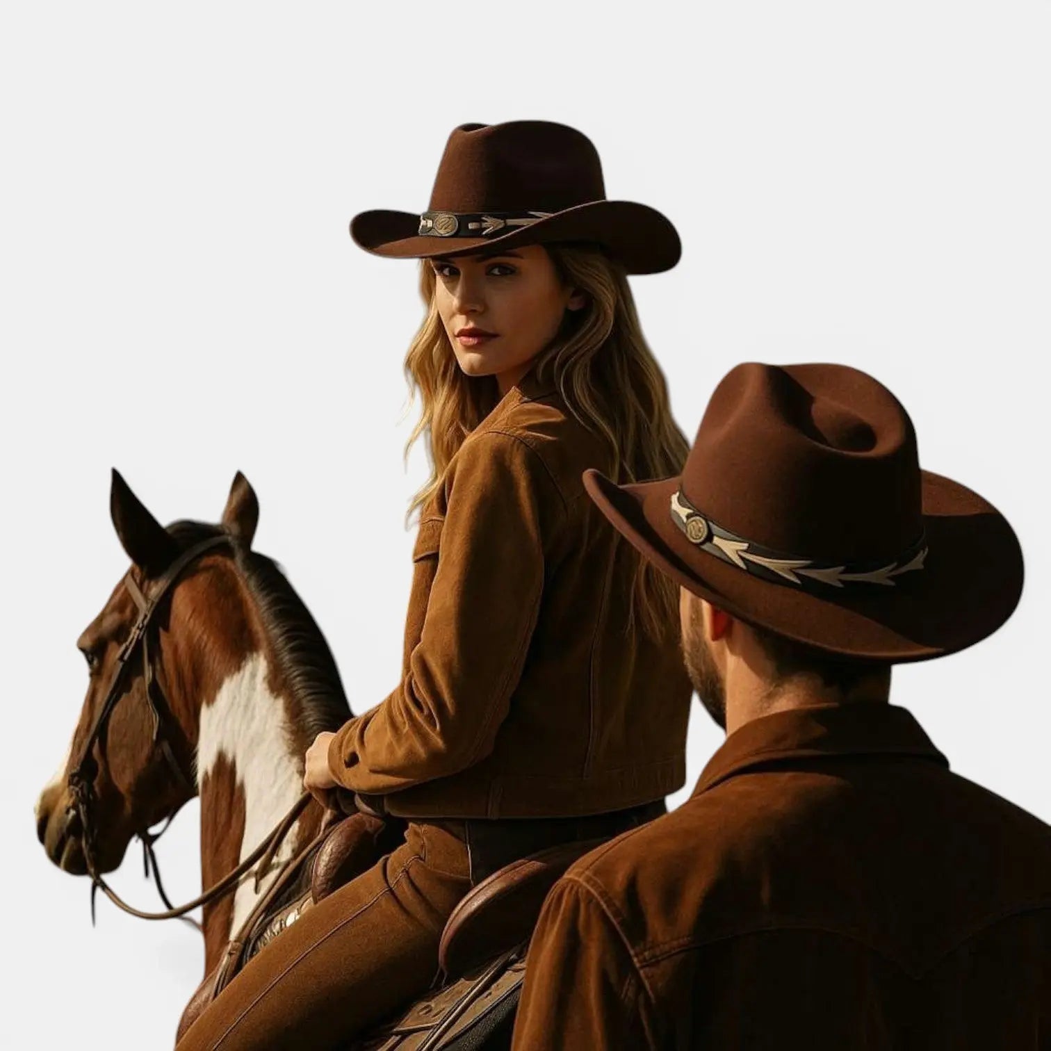 Chapeau Cowboy Feutre Bande Tressée Mixte La Boutique du Chapeau