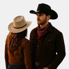 Chapeau Cowboy Feutre Bande Cuir Unisexe La Boutique du Chapeau