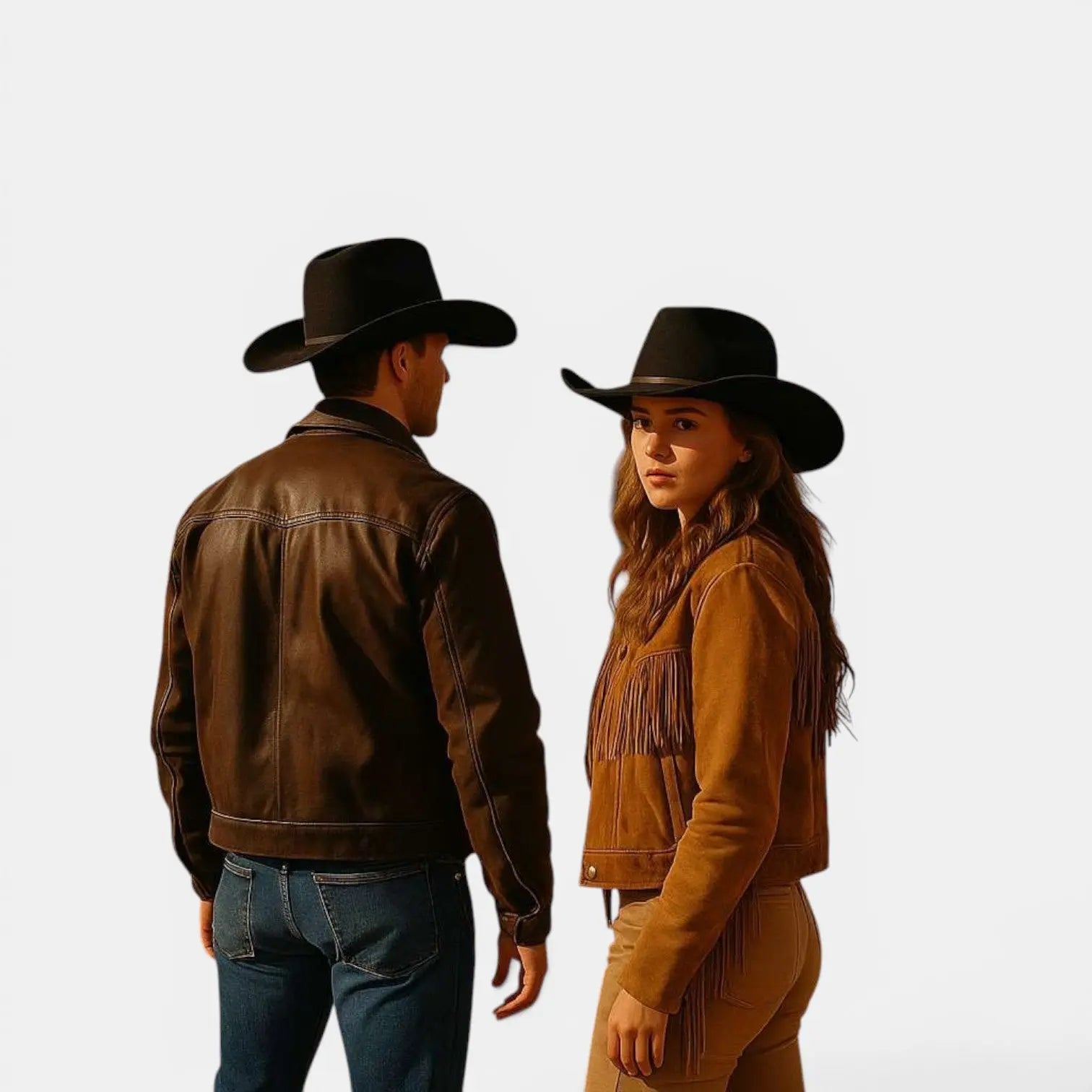 Chapeau Cowboy Feutre Noir Calotte Haute Bande Cuir Unisexe La Boutique du Chapeau
