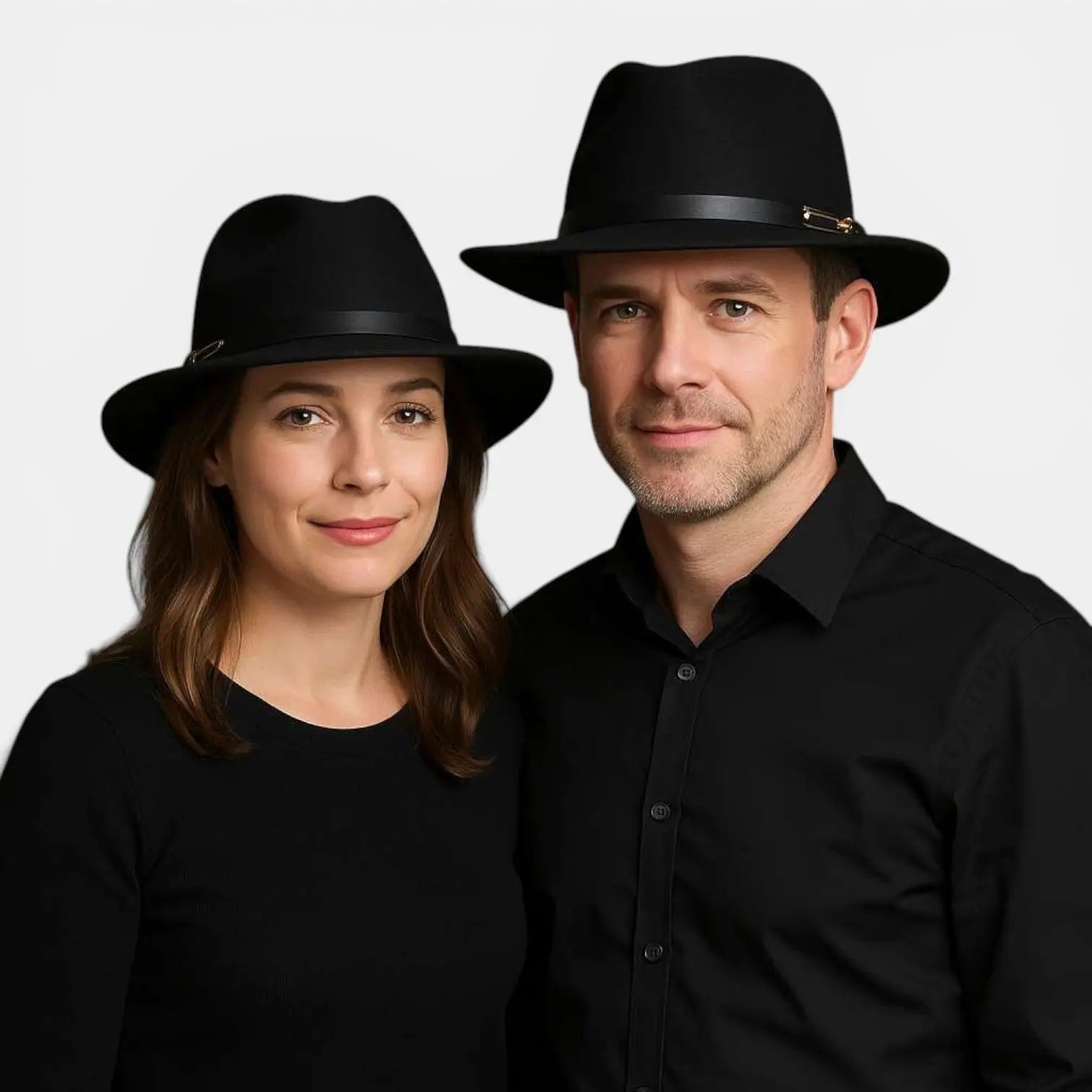 Chapeau Fedora Laine Bord Large Anneau Doré La Boutique du Chapeau