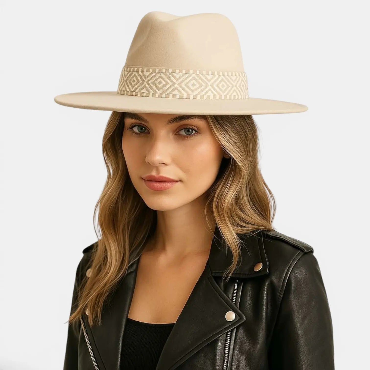 Chapeau Fedora Laine Bande Ethnique Femme La Boutique du Chapeau