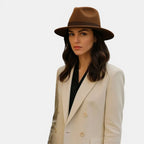 Chapeau Fedora Coton Structuré Ruban Coordonné Unisexe La Boutique du Chapeau